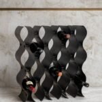 Vintage Bronze 18 Bottle Wine Rack