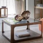 Osprey Metal and Glass Coffee Table