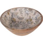 Laura Ashley – Large Floral Wooden Bowl